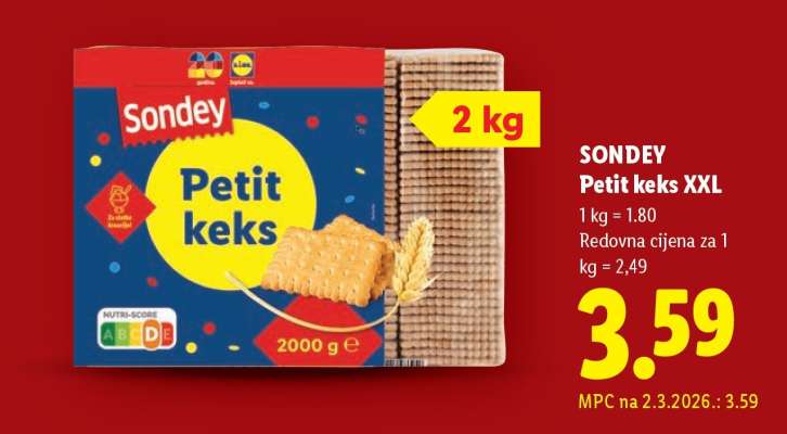 SONDEY Petit keks XXL