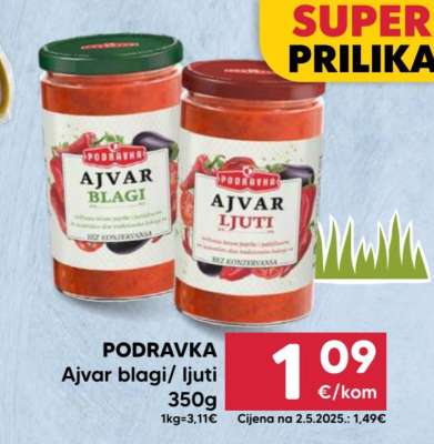 PODRAVKA Ajvar blagi/ljuti