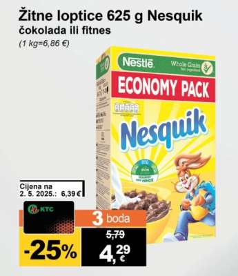 Žitne loptice 625 g Nesquik