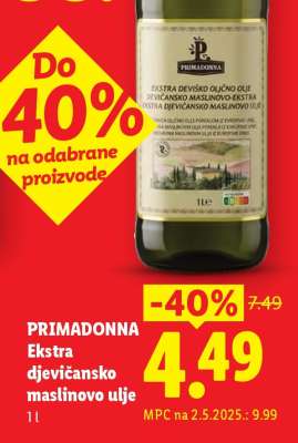 Primadonna Ekstra djevičansko maslinovo ulje