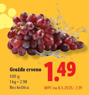 GROŽĐE CRVENO