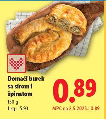 Domaći burek sa sirom i špinatom