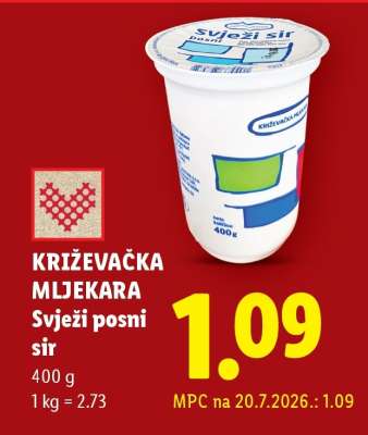 Svježi posni sir