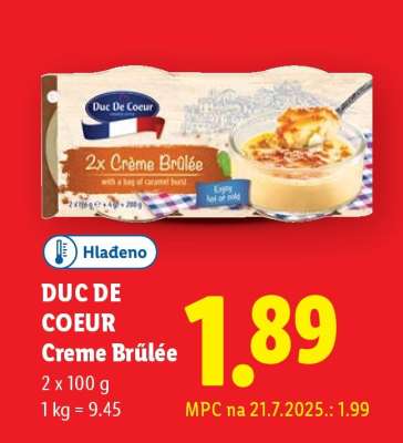 DUC DE COEUR Creme Brûlée