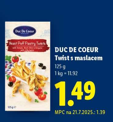 DUC DE COEUR Twist s maslacem