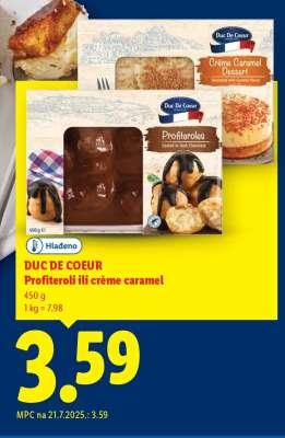 Profiteroli ili crème caramel