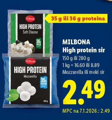 Milbona High protein sir