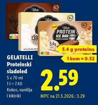 Gelatelli Proteinski sladoled