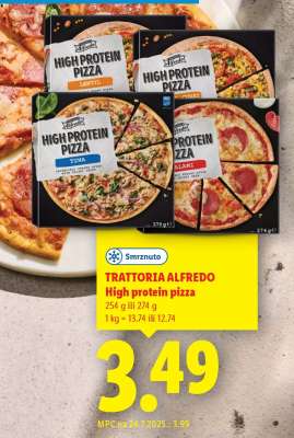 Trattoria Alfredo High protein pizza