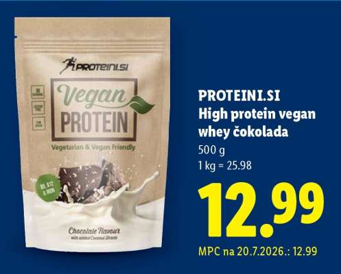 PROTEINI.SI High protein vegan whey čokolada