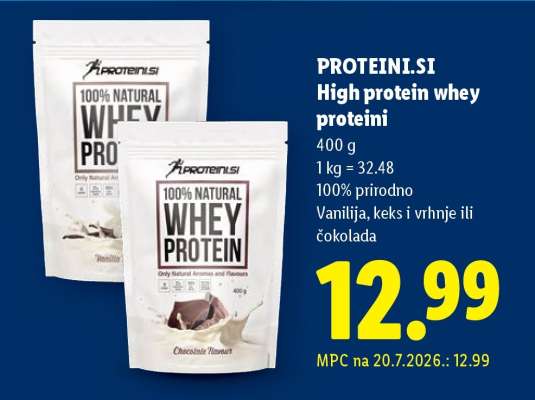 PROTEINI.SI High protein whey proteini