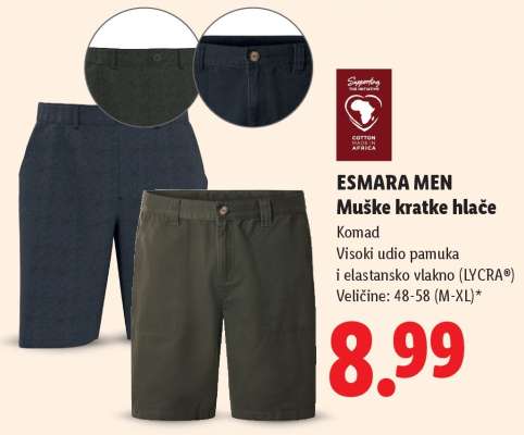 ESMARA MEN Muške kratke hlače