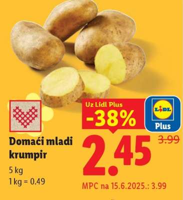Domaći mladi krumpir
