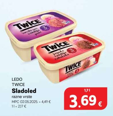 LEDO Twice sladoled