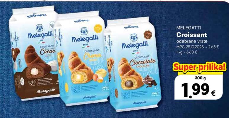 MELEGATTI Croissant odabrane vrste