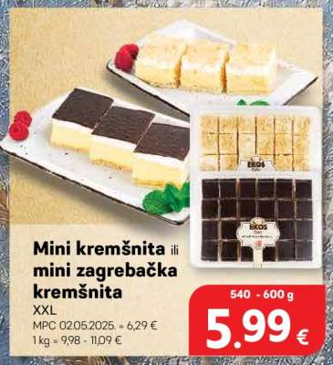 Mini kremšnita ili mini zagrebačka kremšnita