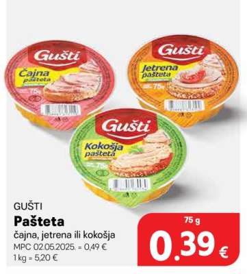 GUŠTI Pašteta