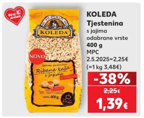 KOLEDA Tjestenina