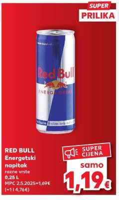 RED BULL Energetski napitak
