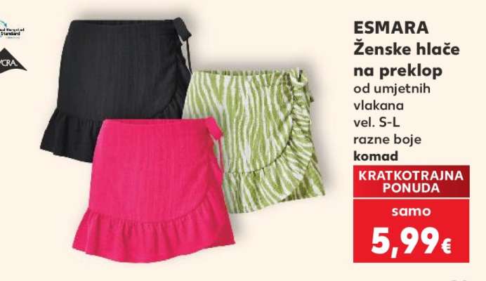 ESMARA Ženske hlače na preklop