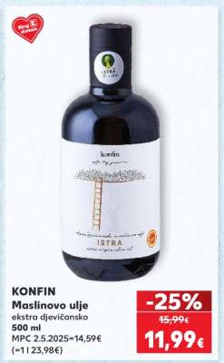 KONFIN Maslinovo ulje ekstra djevičansko 500 ml