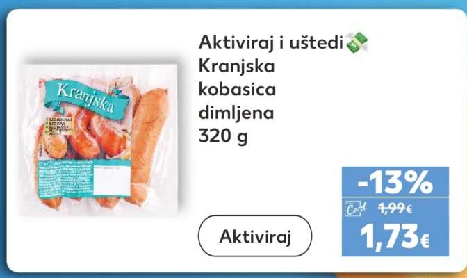 Kranjska kobasica dimljena 320 g