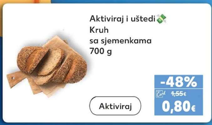 Kruh sa sjemenkama 700 g