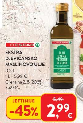 EKSTRA DJEVIČANSKO MASLINOVO ULJE