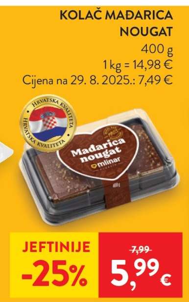 KOLAČ MAĐARICA NOUGAT