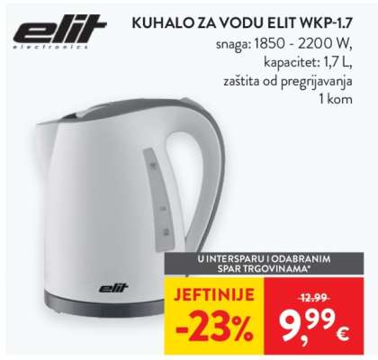 Kuhalo za vodu Elit WKP-1.7