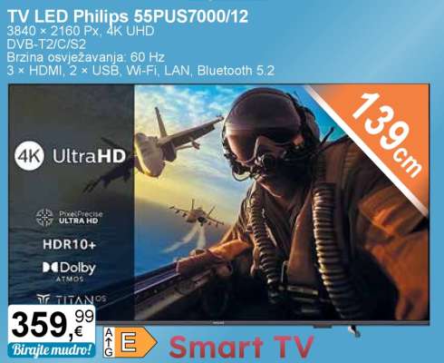 TV LED Philips 55PUS7000/12