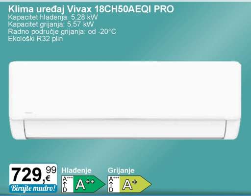 Klima uređaj Vivax 18CH50AEQI PRO