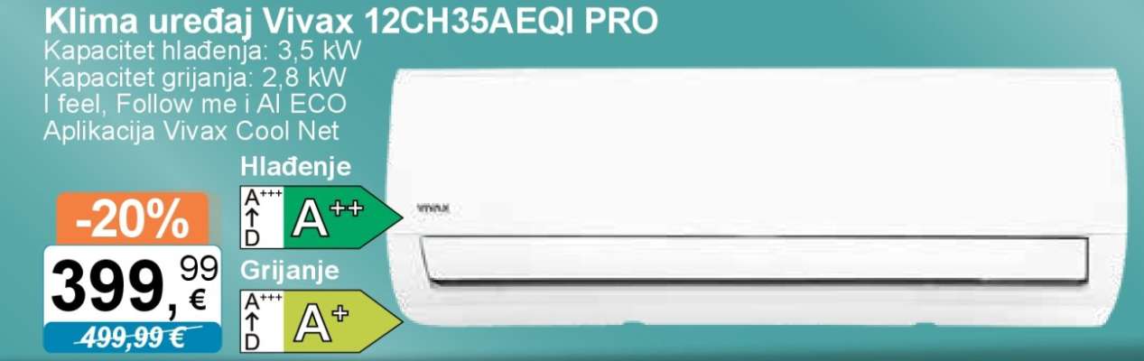Klima uređaj Vivax 12CH35AEQI PRO