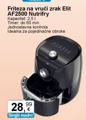 Friteza na vrući zrak Elit AF2500 Nutrifry