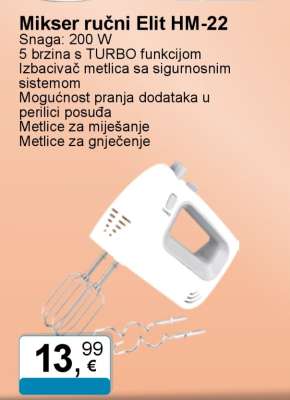 Mikser ručni Elit HM-22
