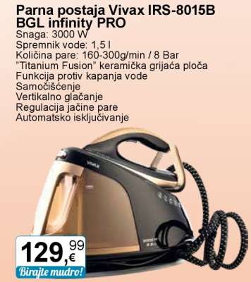 Parna postaja Vivax IRS-8015B BGL infinity PRO