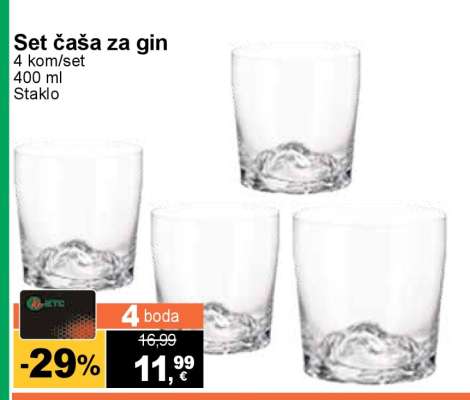 Set čaša za gin