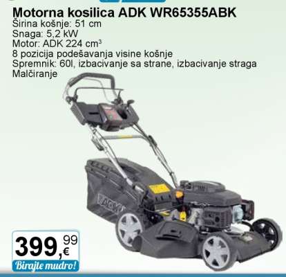 Motorna kosilica ADK WR65355ABK