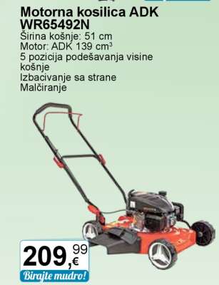 Motorna kosilica ADK WR65492N