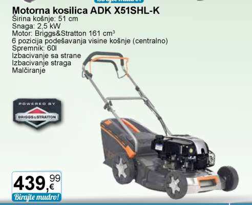 Motorna kosilica ADK X51SHL-K