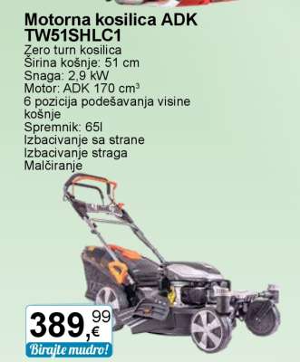 Motorna kosilica ADK TW51SHLC1