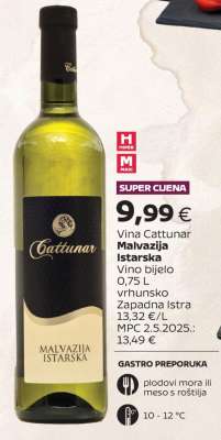 Vina Cattunar Malvazija Istarska
