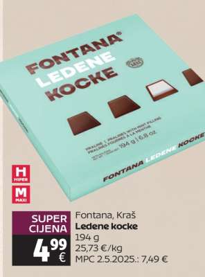 Fontana, Kraš Ledene kocke