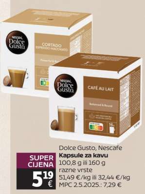 Dolce Gusto, Nescafe Kapsule za kavu