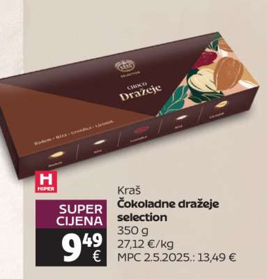 Kraš Čokoladne dražeje selection