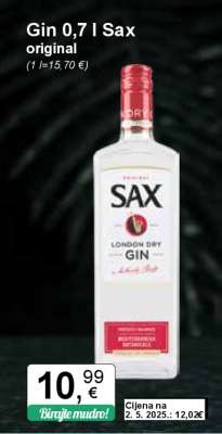 Gin 0,7 l Sax original