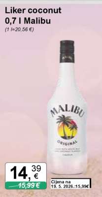 Liker coconut 0,7 l Malibu