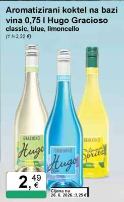 Aromatizirani koktel na bazi vina 0,75 l Hugo Gracioso