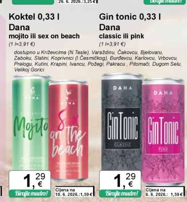 Koktel 0,33 l Dana mojito ili sex on beach