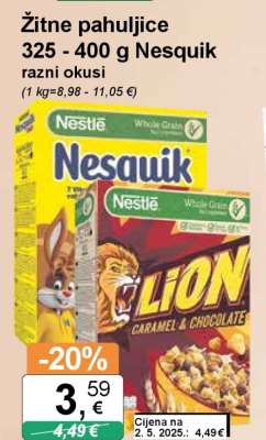 Žitne pahuljice 325 - 400 g Nesquik